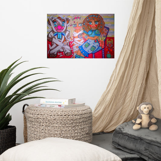 Bandaged Bear | Canvas Print